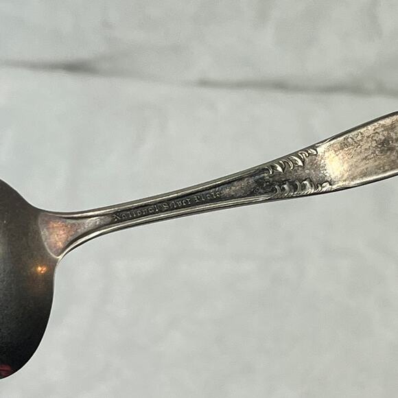 Vintage National Silver Plate Hostess Set Slotted & Gravy Ladles Ornate 3 Pc - Picture 4 of 9